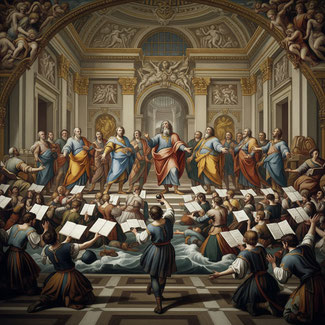 l'olimpo delle voci. Generato in AI da me medesimo.
