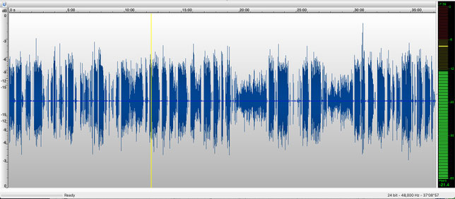 Stesso file normalizzato: LRA 14.1 | -23 LKFS | -1 dBFS