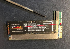 EVO 970 + adattatore da SSD a NVME