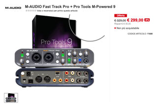 Su StrumentiMusicali a 300€
