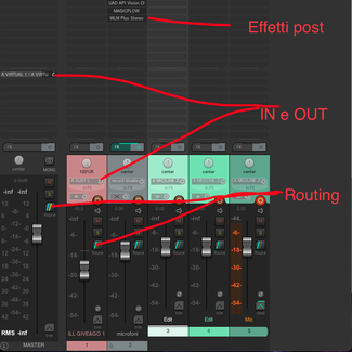 Il mixer di Reaper